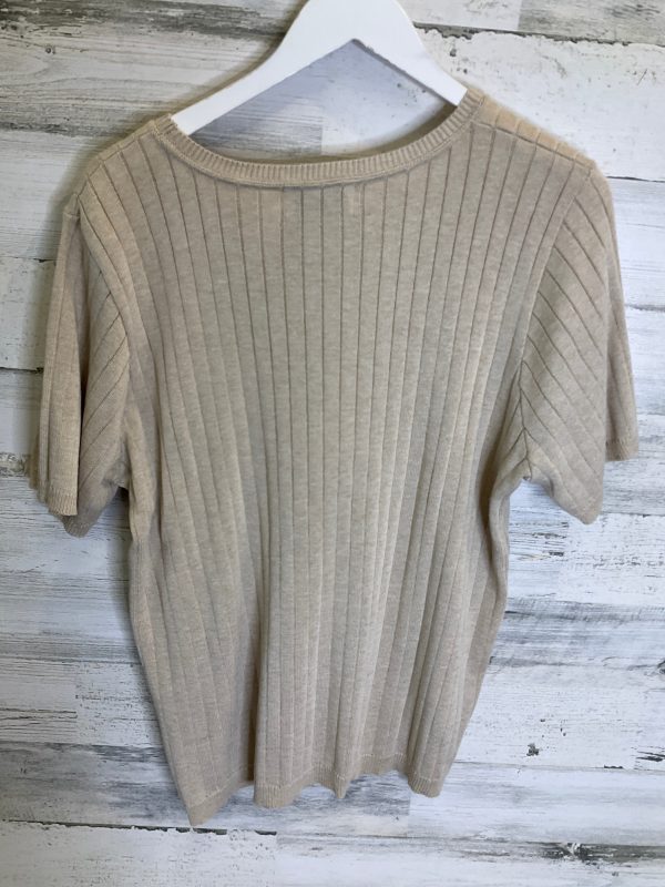 Tan Top Short Sleeve Alfred Dunner, Size 1x Supply