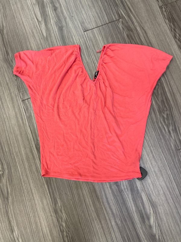 Top Short Sleeve By Express In Coral, Size: Xs Online now