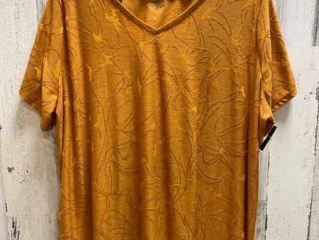 Top Short Sleeve By Clothes Mentor In Orange, Size: 2x Hot on Sale