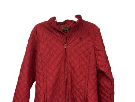 Red Jacket Puffer & Quilted Ariat, Size L Hot on Sale