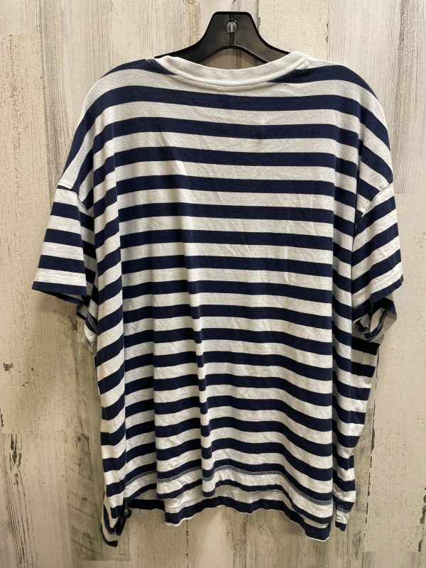 Top Short Sleeve Basic By Old Navy In Blue, Size: 3x Fashion