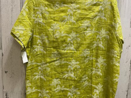 Green Top Short Sleeve C And C, Size 1x on Sale