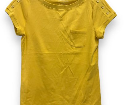 Yellow Top Short Sleeve Talbots, Size M Sale