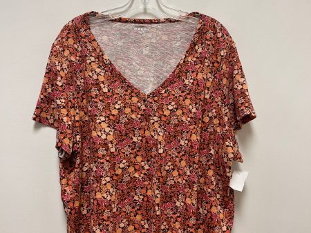 Orange Top Short Sleeve Basic Old Navy, Size 2x Online Sale