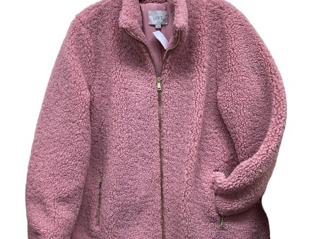 Jacket Fleece By Loft In Pink, Size: L For Cheap