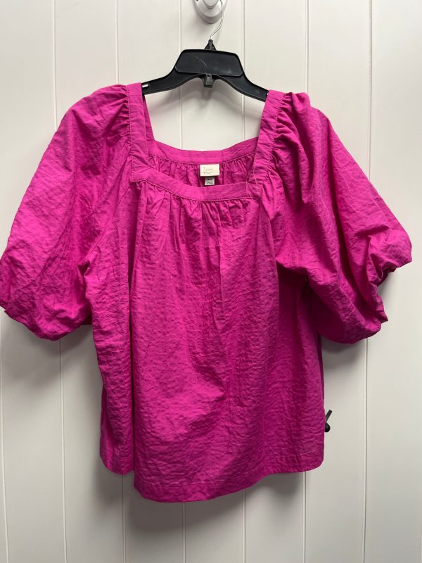 Pink Top Short Sleeve A New Day, Size Xxl Supply