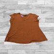 Top Short Sleeve Basic By Inc In Orange, Size: Xl Online Hot Sale