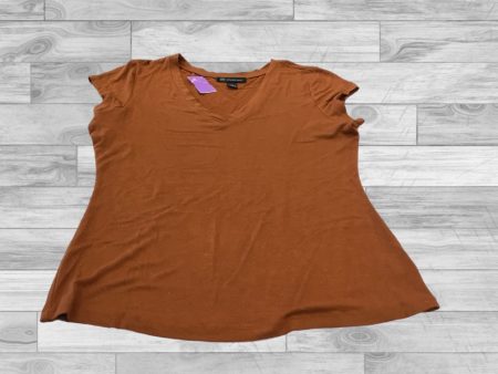 Top Short Sleeve Basic By Inc In Orange, Size: Xl Online Hot Sale