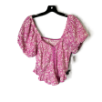 Pink Top Short Sleeve By Free People, Size: M Online Sale