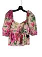 Floral Print Top Short Sleeve Clothes Mentor, Size Xl Hot on Sale