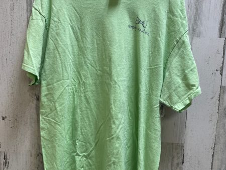 Green Top Short Sleeve Simply Southern, Size Xl Online now