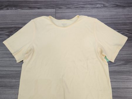 Yellow Top Short Sleeve Christopher And Banks, Size Xl For Sale