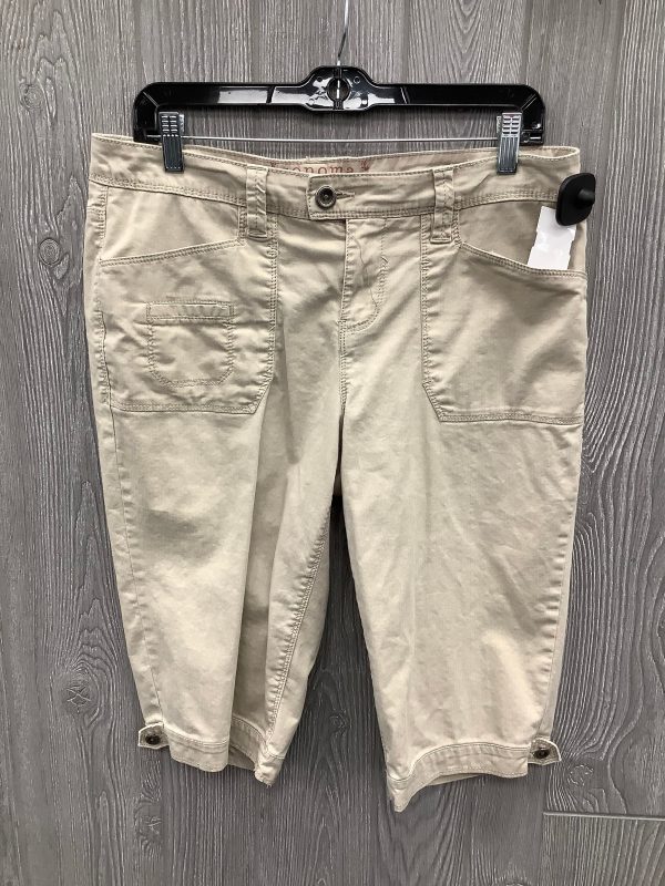 Tan Capris Sonoma, Size 10 on Sale