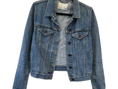 Blue Denim Jacket Designer Wilfred, Size M Online Sale