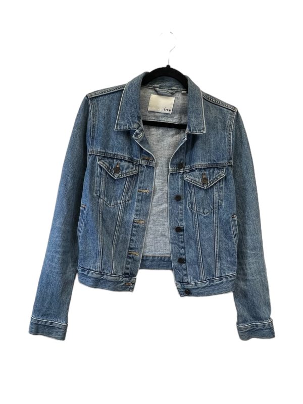 Blue Denim Jacket Designer Wilfred, Size M Online Sale