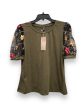 Green Top Short Sleeve Clothes Mentor, Size L For Cheap