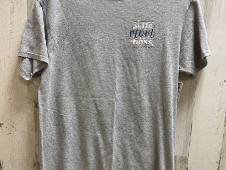 Grey Top Short Sleeve Simply Southern, Size M Online Sale