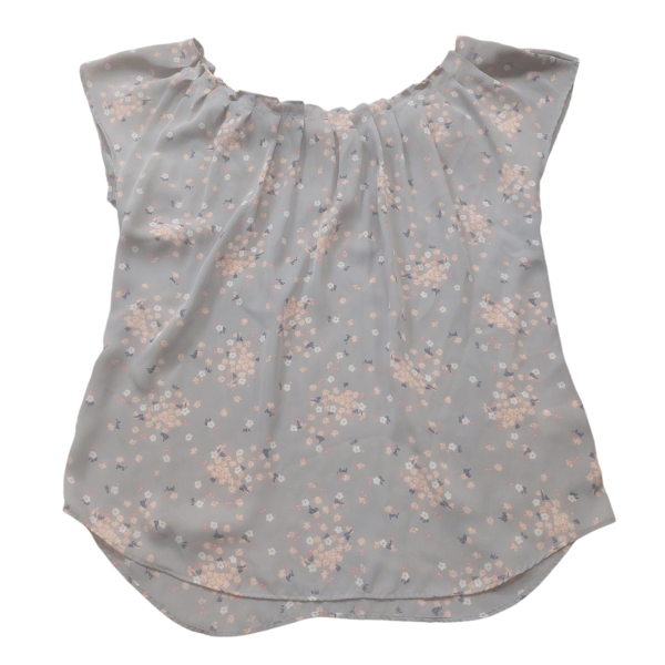 Floral Print Top Short Sleeve Lc Lauren Conrad, Size S Online